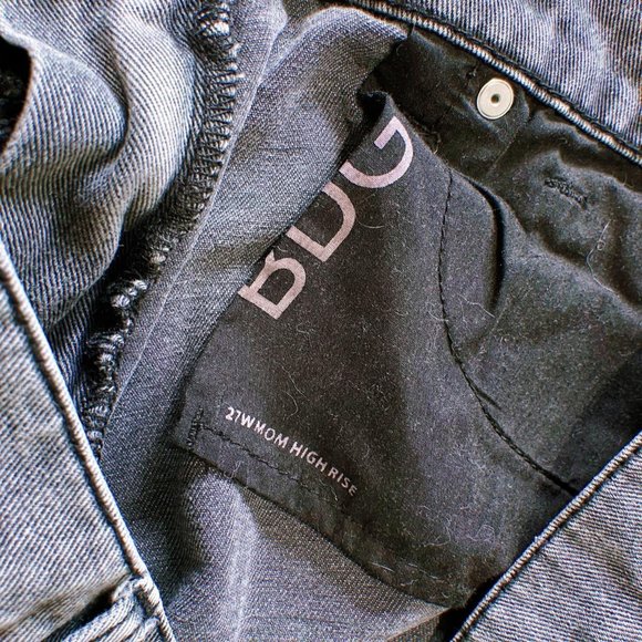 Urban Outfitters BDG Grey/Faded Black Mom High Rise Denim Jeans - Picture 2 of 4